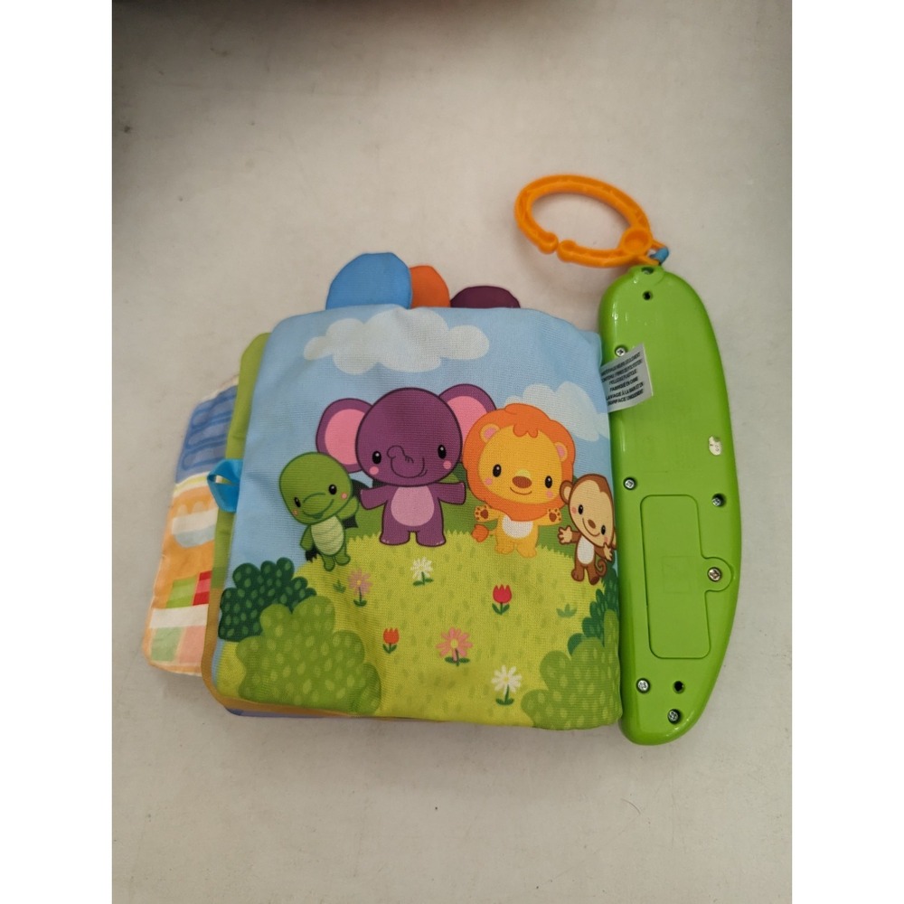 VTech Peek‎ And Play Baby Book Elephant Animal Ring Toy Toddler EUC - Picture 2 of 3
